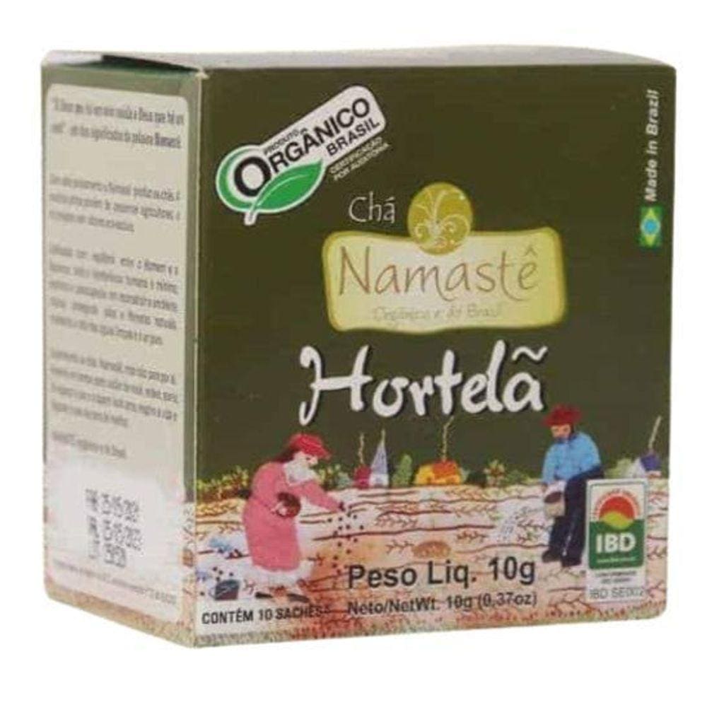 Kit 3X: Chá De Hortelã Orgânico Namastê 10 Sachês