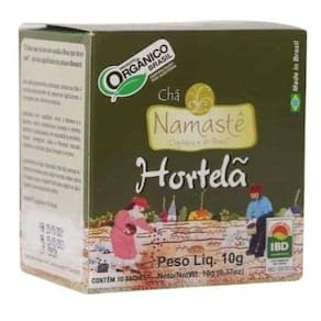 Kit 3X: Chá De Hortelã Orgânico Namastê 10 Sachês