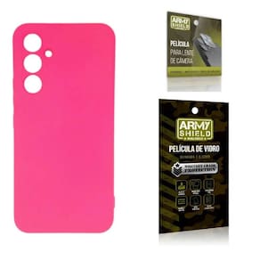 Capinha de Silicone Aveludada + Película Anti-Risco 3D
