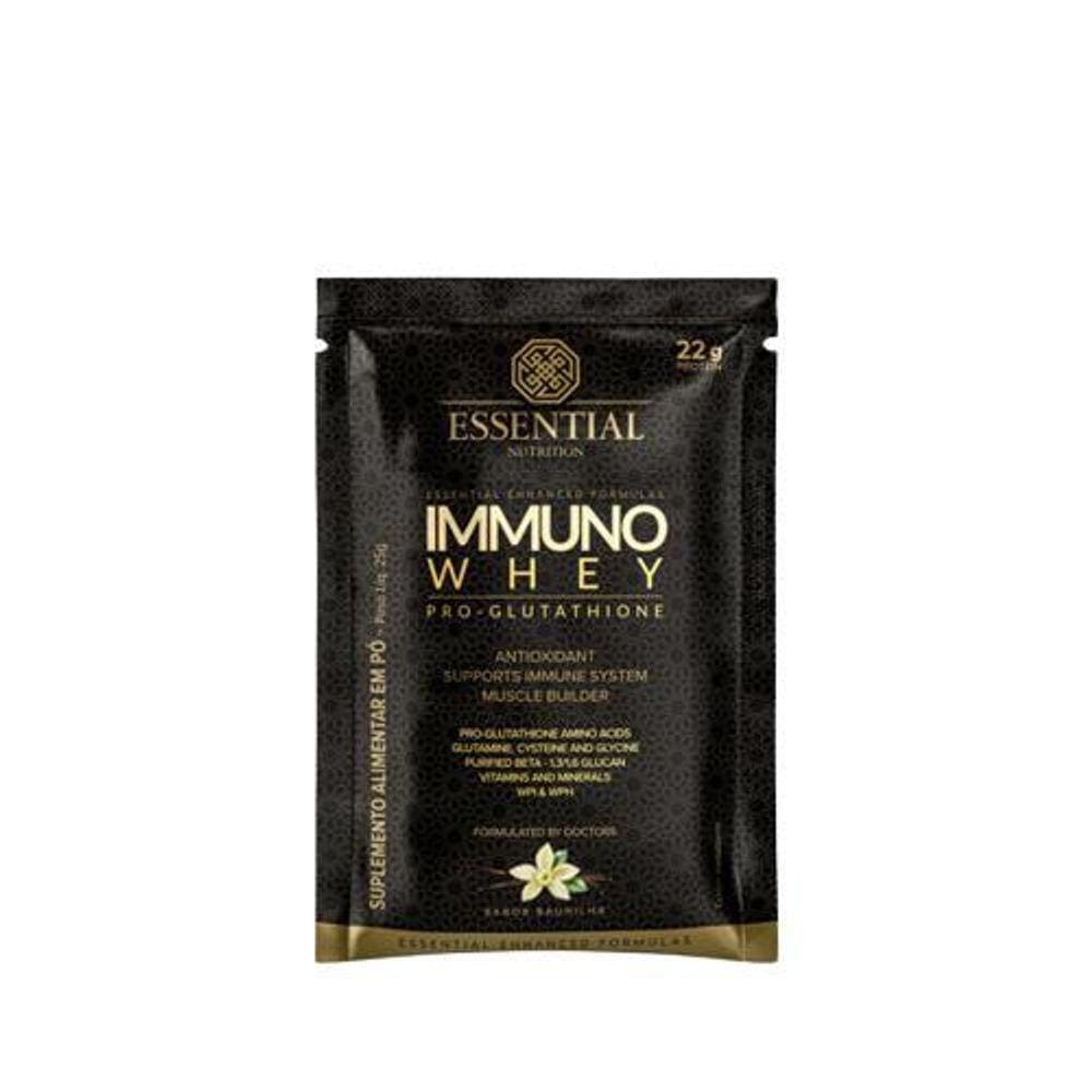Kit 2 Immuno Whey Baunilha Sachê Essential Nutrition 25G