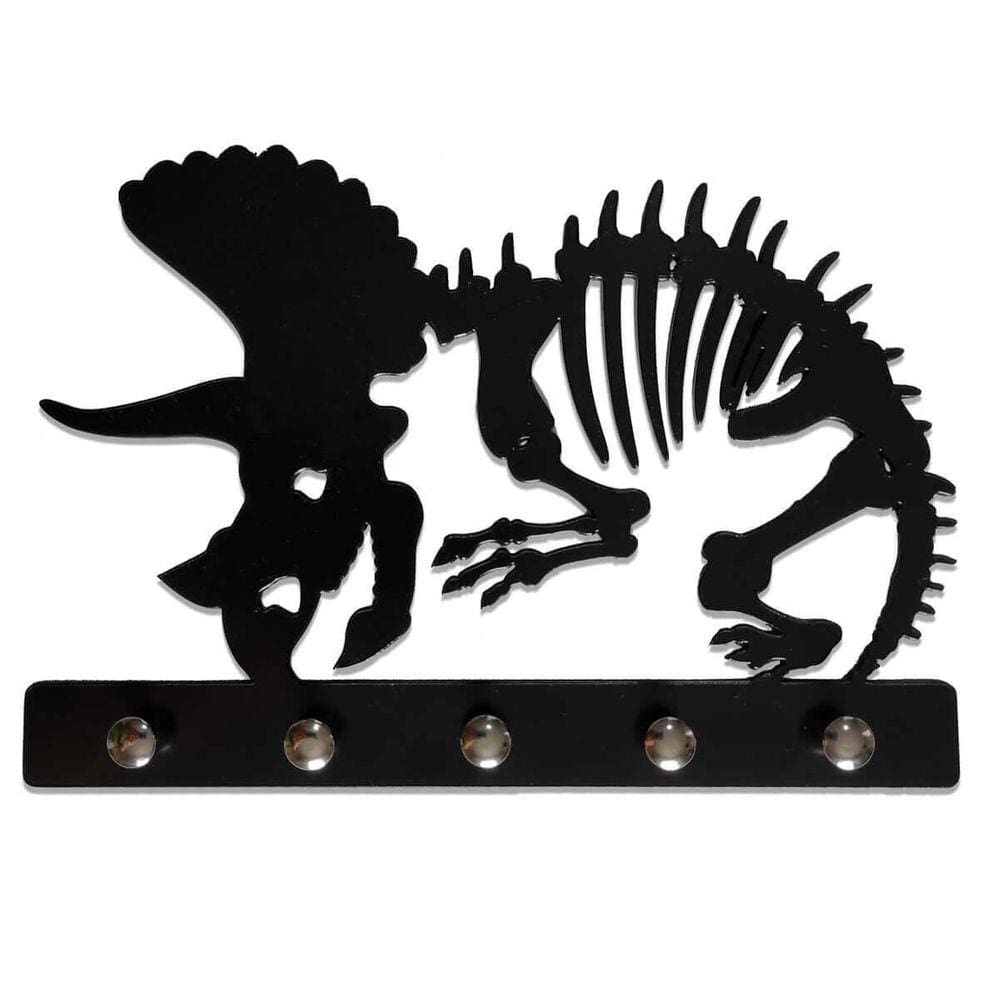 Porta Chaves Jurassico Tricerátops Decoração Criativa