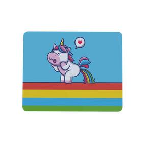 Mouse Pad Retangular 22X18 Unicórnio Malcriado Caguei