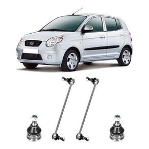 Par Bieleta + Pivo Suspensão Dianteira Kia Picanto 2004/2011