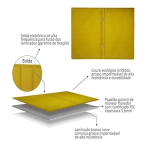 Album De 60 Fotos 15X21 Amarelo Leveza Descontração Otimismo
