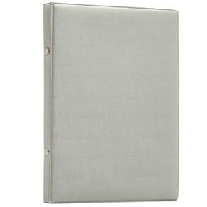 Livro De 80 Fotos 15X21 Prata Couro Ecológico Pronta