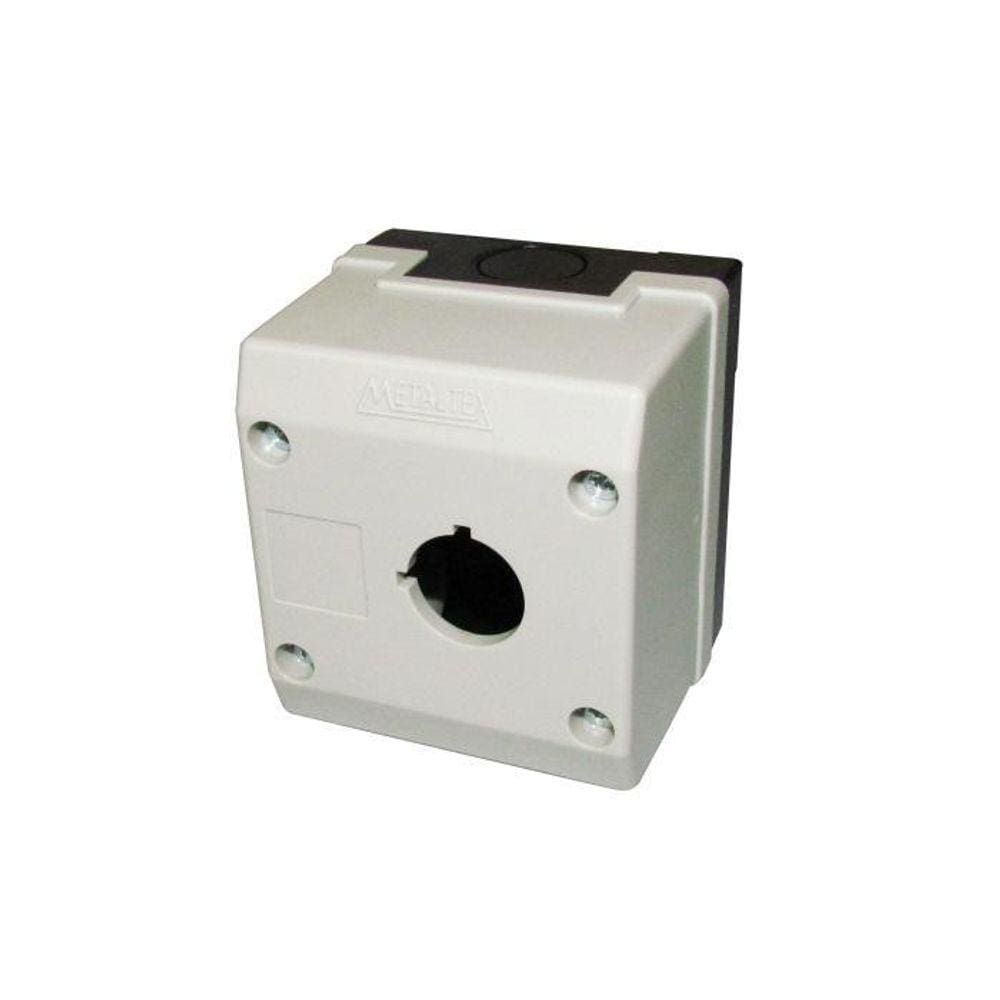 Botoeira Plástica Vazia 22Mm 1 Furo Cinza Tn2 Metaltex