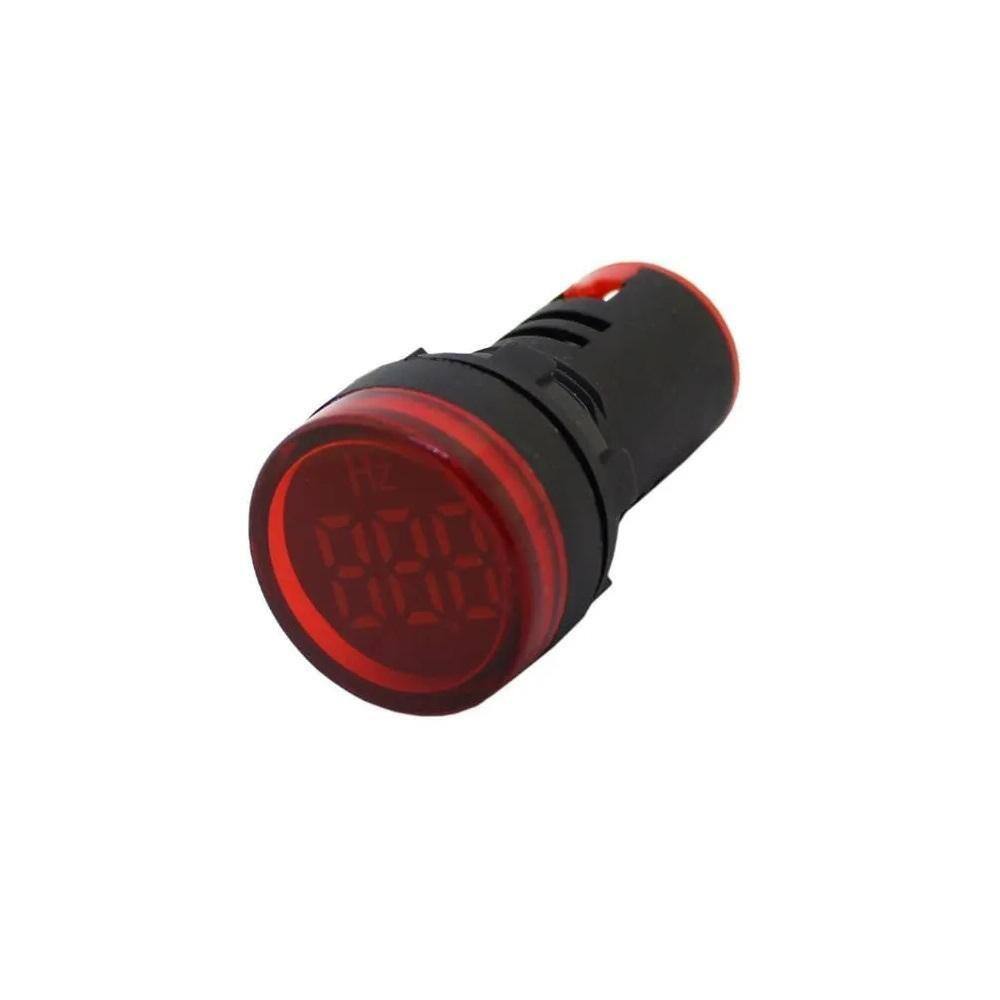 Frequencímetro Digital 22Mm Vermelho F20 - Metaltex