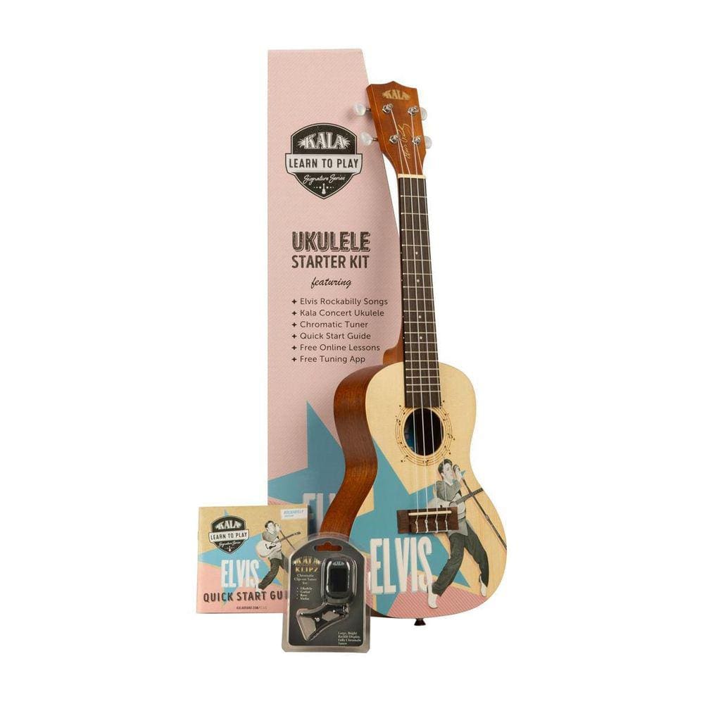 Ukulele Kala Elvis Rockabilly Learntoplay Starterkit Ltpcerb