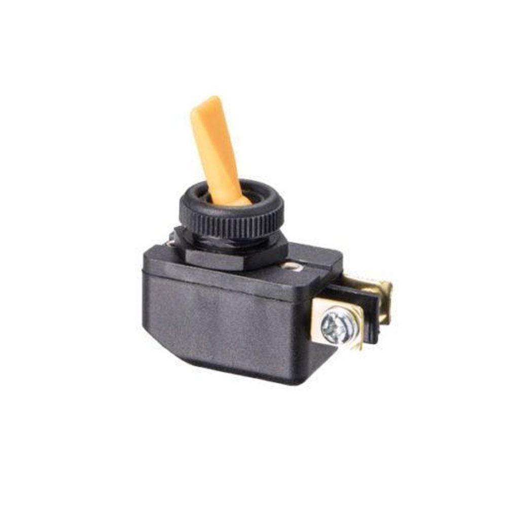 Interruptor Alavanca Plástica Unipolar 6A Amarelo - Cs-301D