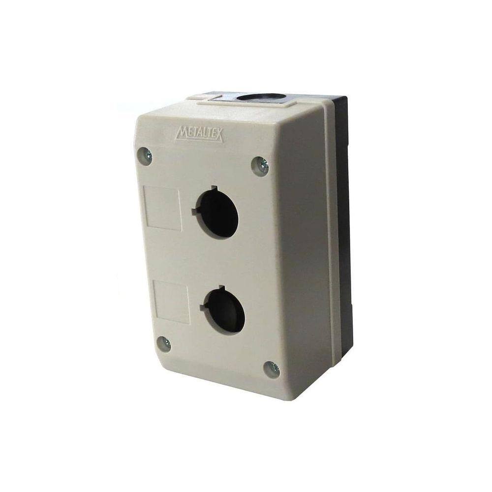 Botoeira Plástica Vazia 22Mm 2 Furos Cinza Tn2 Metaltex