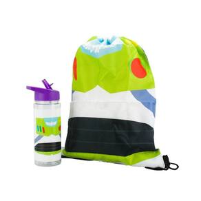 Garrafa Buzz Lightyear Toy Story 450Ml Mochila Tipo Saco