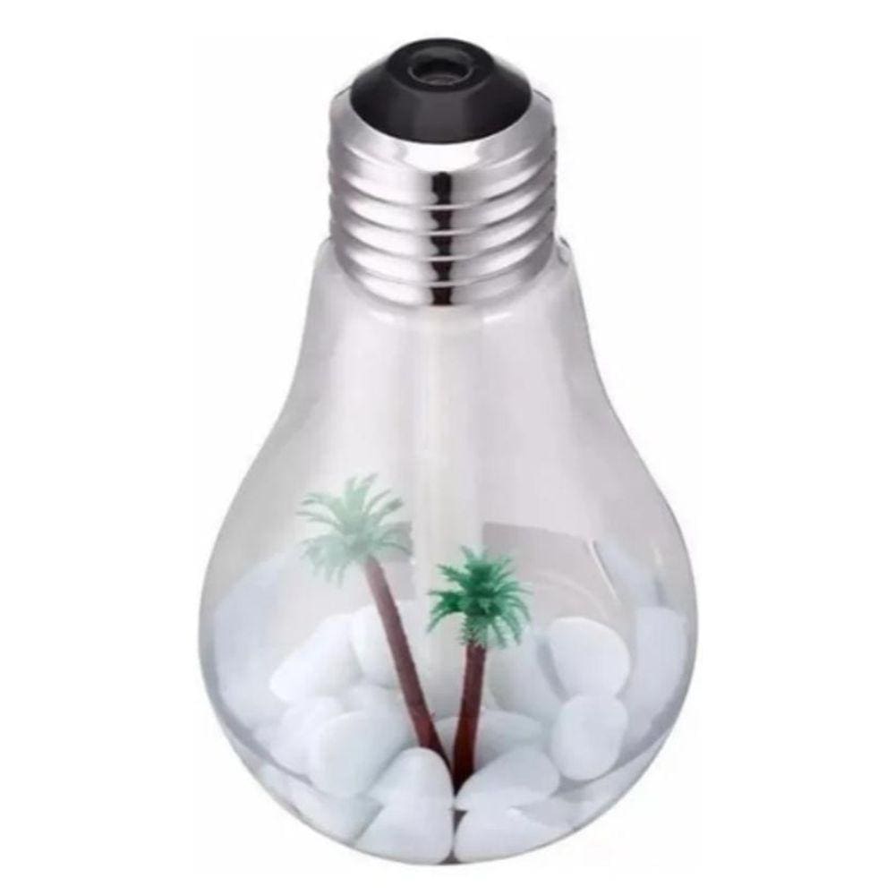 Mini Umidificador Ambiente Luminária Lâmpada Ar Luz Led