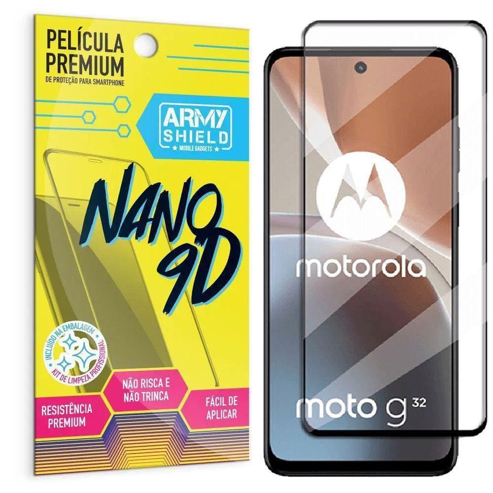 Película Nano Cerâmica 9D Moto G32 - Armyshield