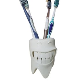 Suporte Porta Escova De Dente Divertido Dentão Sorriso Smile