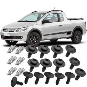 Kit Parafusos Porcas Rápida Parachoque Dianteiro Saveiro G5 2009 2010 2011 2012