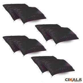 Kit 08 Fronhas Hospitalar Impermeáveis Preta Protetora
