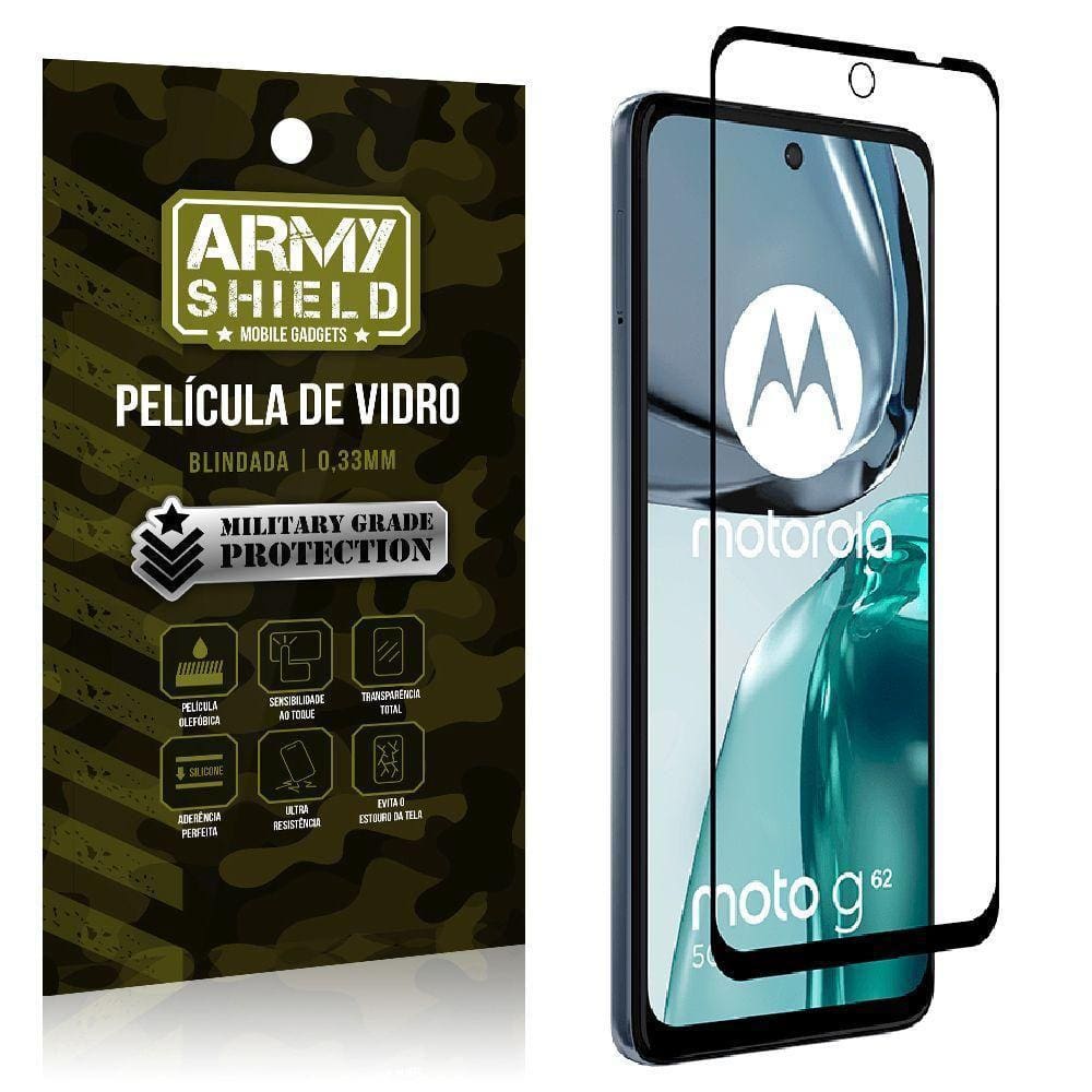 Película De Vidro 3D Motorola Moto G62 - Armyshield