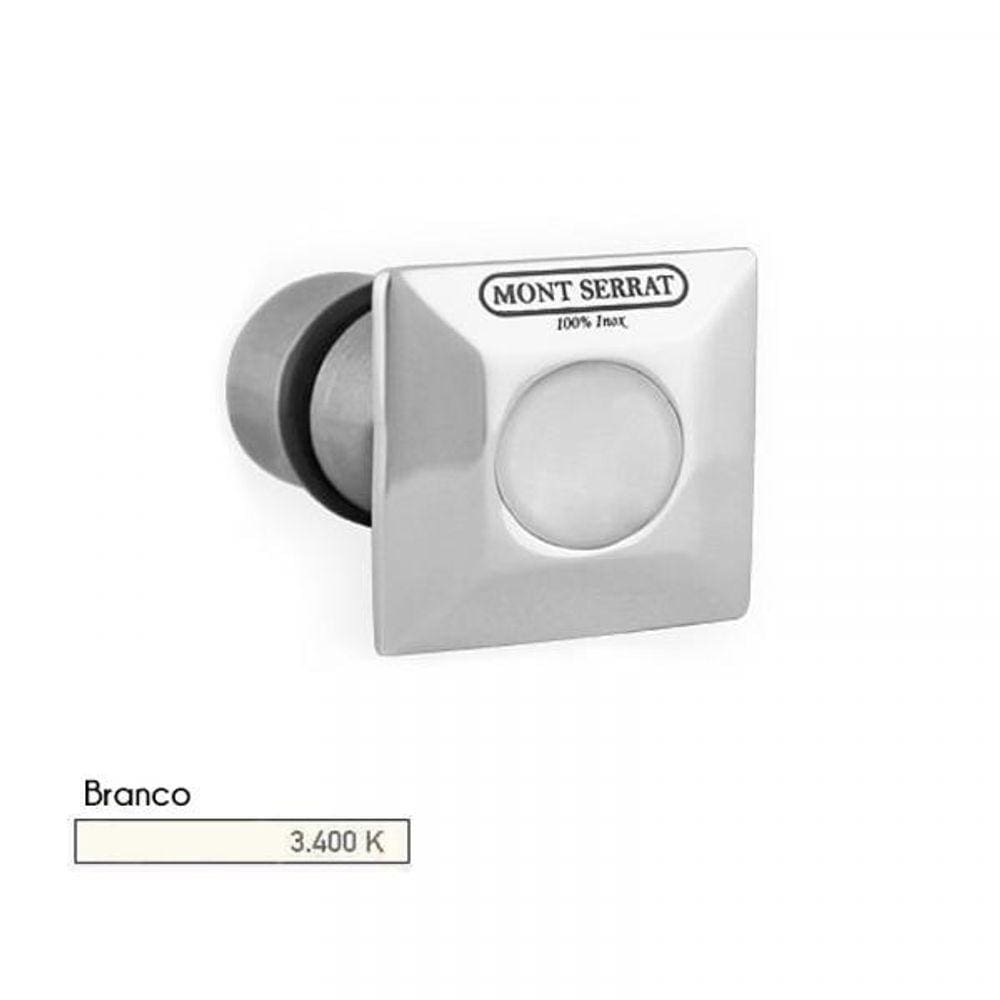 Balizador Quadrado Encaixe 32Mm Alvenaria 3.400K
