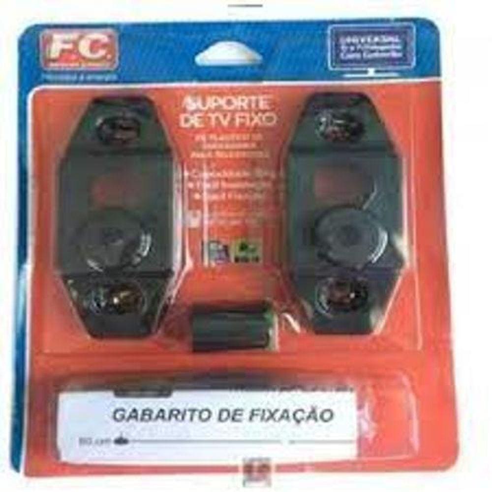 Suporte Para Tv Fixo Universal Com Gabarito