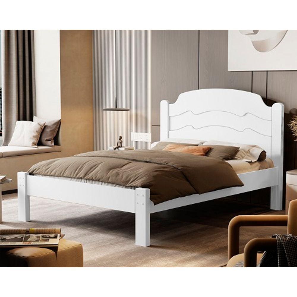 Cama Iris 1.4 Casal Branco – VJ Móveis