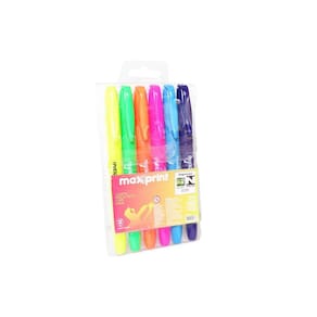 Caneta Marca Texto Colorido Lumis Blister 6 Peças Maxprint