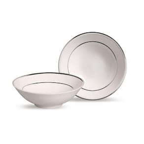 Conjunto 6 bowls decorados 300ml Relevo Prata