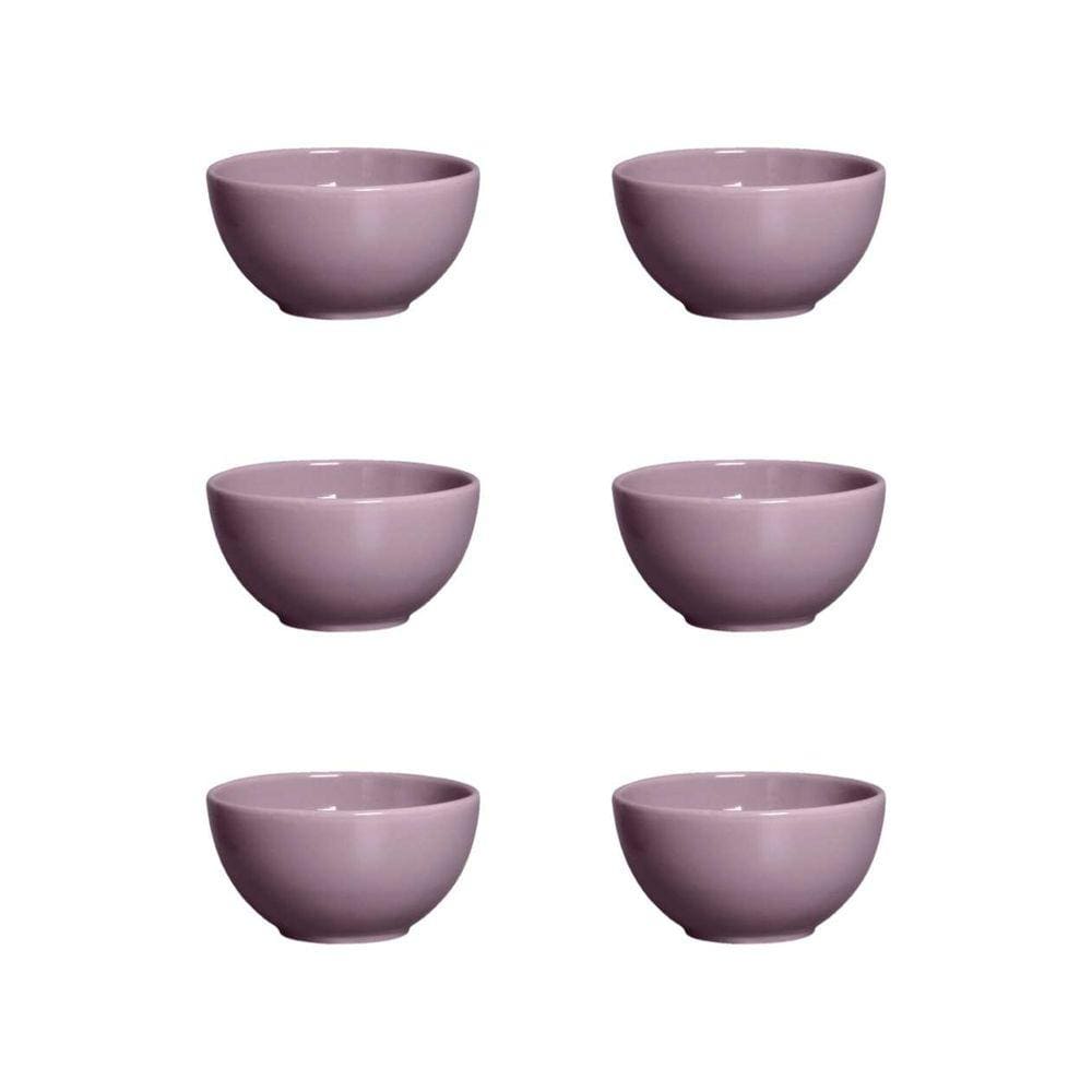 Conjunto 6 bowls Slim malva 350 ml