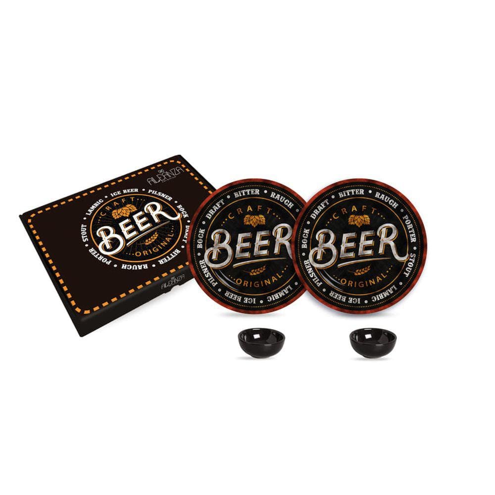 Kit Colecionável Alleanza 4 pçs c/ Mini Molheira - Beer Collection