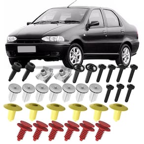 Kit Grampos Presilhas Buchas E Parafusos Para Forro Porta Dianteira Siena G1 97 98 99 2000