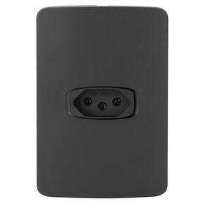 Conjunto 1 Tomada 10A - Alumbra Gracia Black Maxx - Gbmx002