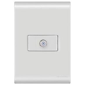Conjunto 1 Tomada De Tv Cabo Coaxial - Tramontina Liz