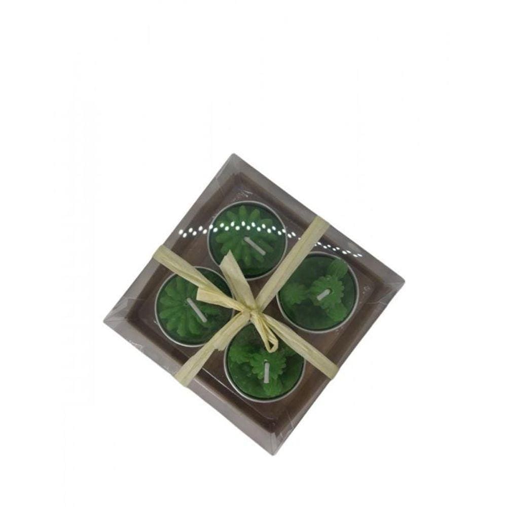 Kit 4 Velas Decorativas Modelo Cacto
