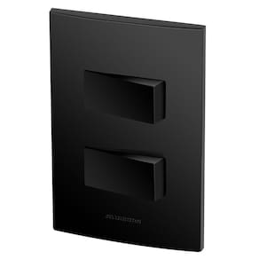Conjunto 2 Interruptores Paralelos - Inova Preto Fosco