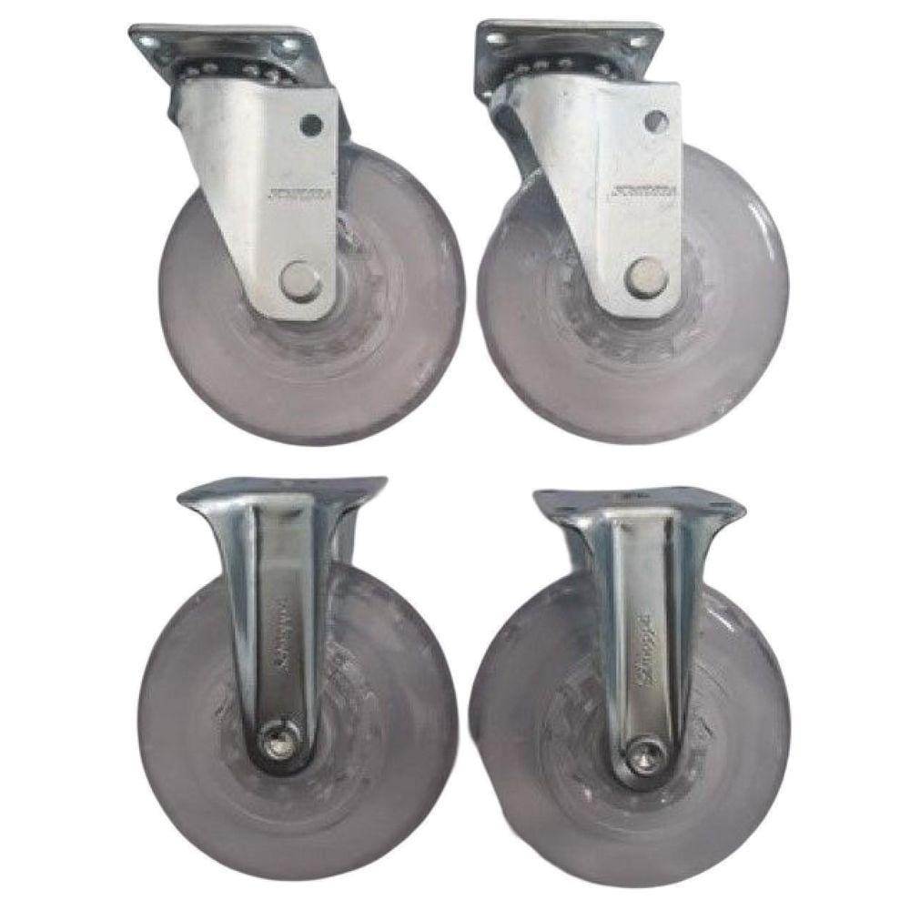Rodizio Para Móveis Roda Gel Kit Glap 310 E Flap Até 150 Kgs