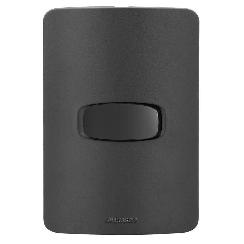 Conjunto 1 Interruptor Simples - Alumbra Gracia Black Maxx