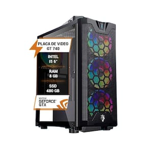 Pc Gamer Intel I5 6 Memória Ram 8Gb Ddr4 Ssd 480Gb Gt740