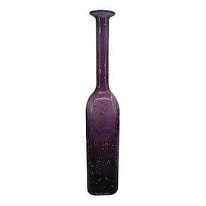 Garrafa Decorativa De Vidro Moderna 48 X 10