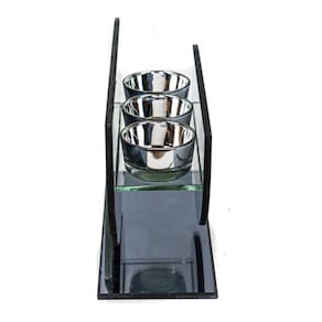 Castiçal De Vidro Porta 3 Velas 13 X 22
