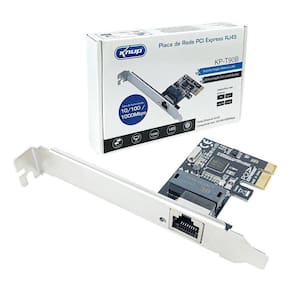 Placa De Rede Gigabit Lan Rj45 Pci Express 1000Mbps Para Pc
