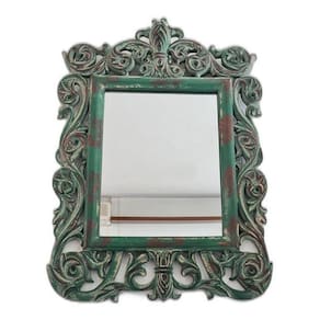 Espelho De Parede Moldura Poliresina Design Francês 44 X 31