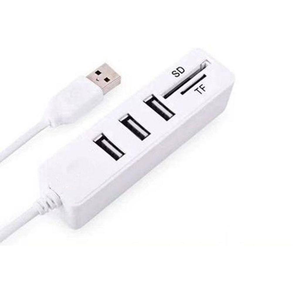 Hub Usb 2.0 3 Portas Com Leitor Sd E Micro Sd Kp-T117 Knup