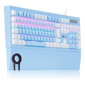 Teclado Mecânico Gamer Switch Blue Led Abnt2 Usb 2.0 Knup