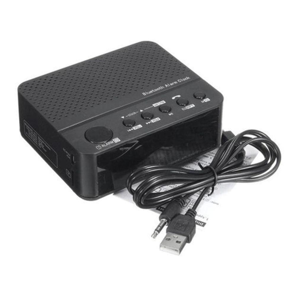 Relógio E Radio Bluetooth Digital Led Fm Alarme Lelong Le674