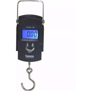Balança Pesca Mala Digital Ate 50Kg Com Gancho Visor Led