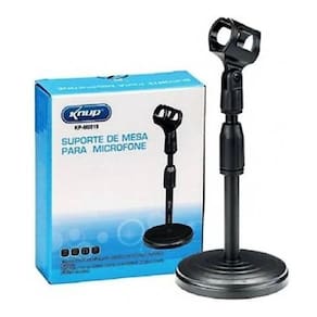 Pedestal Mini Suporte Microfone De Mesa Studio Portátil 35Cm