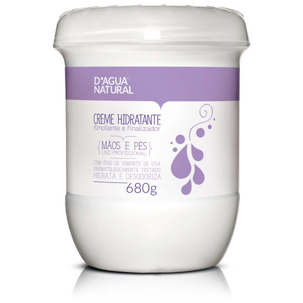 Creme Hidratante Mãos e Pés D`Agua Natural