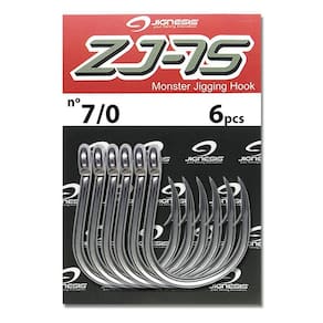 Anzol Para Suporte Hook Jignesis Zj-7S Pesca Aço Inox 7/0