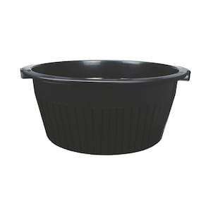 Bacia Cesto Frisada Multiuso 11 Litros Simples Preta
