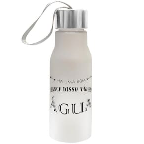 Garrafa De Água Squeeze Academia 400Ml Garrafinha C/Frase