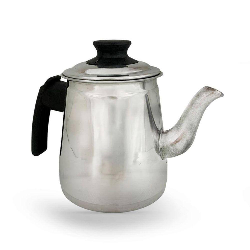 Bule Nº1 Alumínio Polido Multiuso 1 Litro Chá Café Com Alça